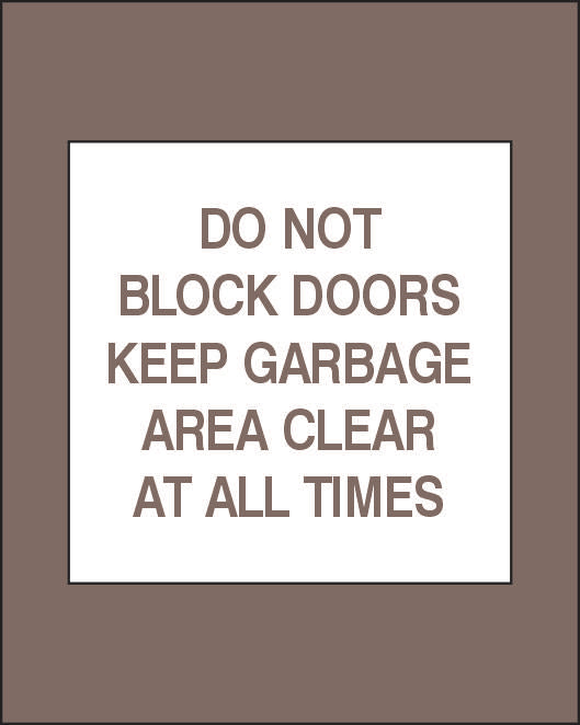 Strategic - Do Not Block Doors