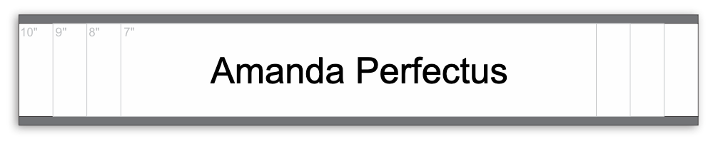 Nameplate Holder - Paper Insert