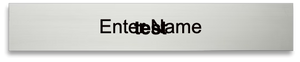 Premium Metal Nameplates - 9"