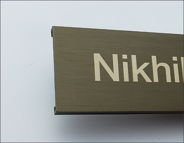 Premium Metal Nameplates - 8"
