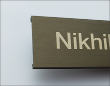 Load image into Gallery viewer, Premium Metal Nameplates - 10&quot;