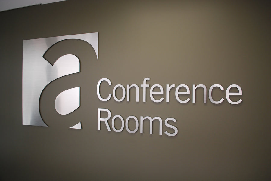 Dimensional signage installation