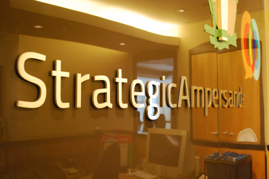 Dimensional signage installation