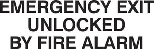 Emergency Exit Decals