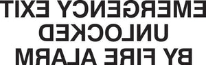 Emergency Exit Decals