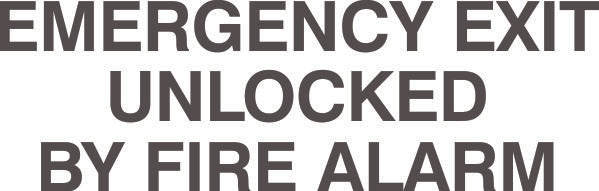 Emergency Exit Decals