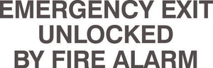Emergency Exit Decals