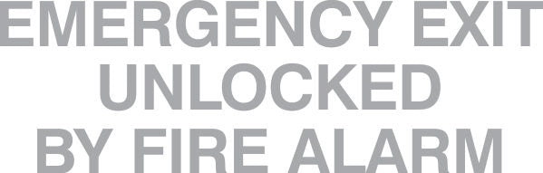 Emergency Exit Decals