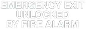 Emergency Exit Decals