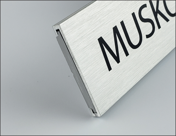 Our classic metal nameplate