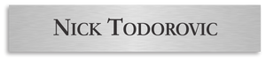 McLEISH ORLANDO - SMALL NAMEPLATE