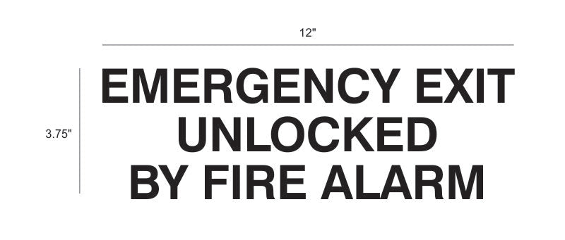 Emergency Exit Decals