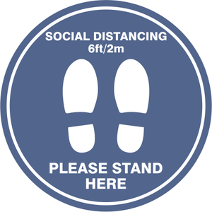 Floor Graphic - Please Stand Here