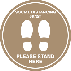 Floor Graphic - Please Stand Here