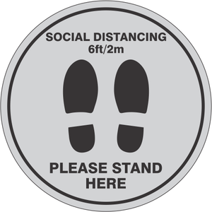 Floor Graphic - Please Stand Here